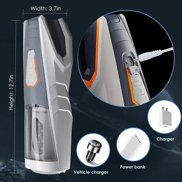 AVENGER 11 Modes Thrusting Rotating Auto Masturbator with Ultra Realistic Vagina | Automatic Masturbators by NyoKii Pre Order | AVENGER 11 Strong Modes Thrusting Rotating Auto Masturbator with Ultra Realistic Vagina has 3 Thrust Modes & 4 Rotation Modes &