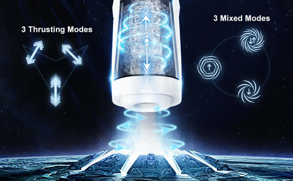 AVENGER 11 Modes Thrusting Rotating Auto Masturbator with Ultra Realistic Vagina | Automatic Masturbators by NyoKii Pre Order | AVENGER 11 Strong Modes Thrusting Rotating Auto Masturbator with Ultra Realistic Vagina has 3 Thrust Modes & 4 Rotation Modes &