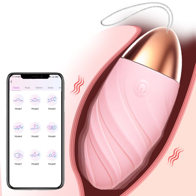 App-Controlled Egg Vibrator - VB08 | Vibrator by NyoKII | App ထဲမှာ Account ဖွင့်ပြီး Vibrator နဲ့ချိတ်လိုက်တာနဲ့ 1. Classic Mode 2. Game Mode 3. Video Mode 4. Music Mode 5. Draw Something 6. Shake it 7. Interactive Mode | Price K40000.00 | Buy from NyoKi