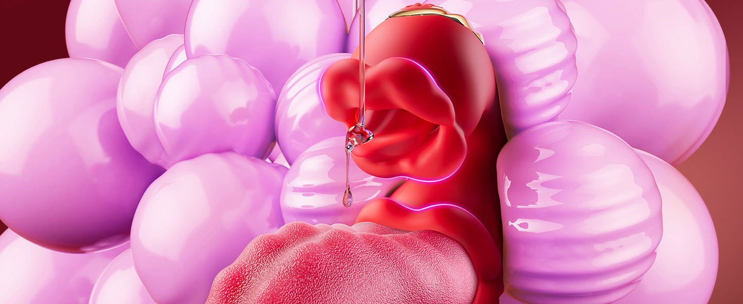 Dual Tongue & G-Spot Rose Vibrator