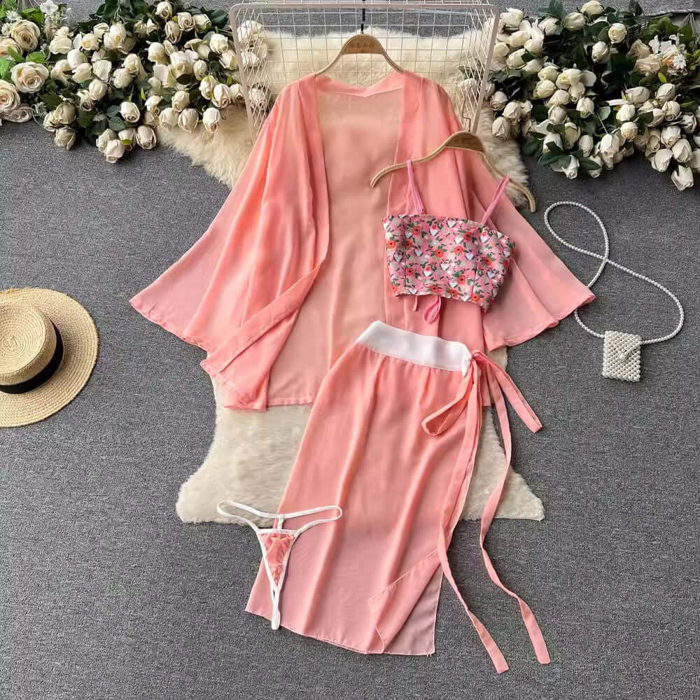 Pink Ancient Chinese Hanfu Style Dress SCD0052 | by NyoKII | Item Code - SCD0052 Size - Free(80-120lb) Included - Coat,Top,Skirt,Gstring Pink Ancient Chinese Hanfu Style Dress SCD0052 | Price K21000.00 | Buy from NyoKii - E-commerce Sex Toy Store in Myanm