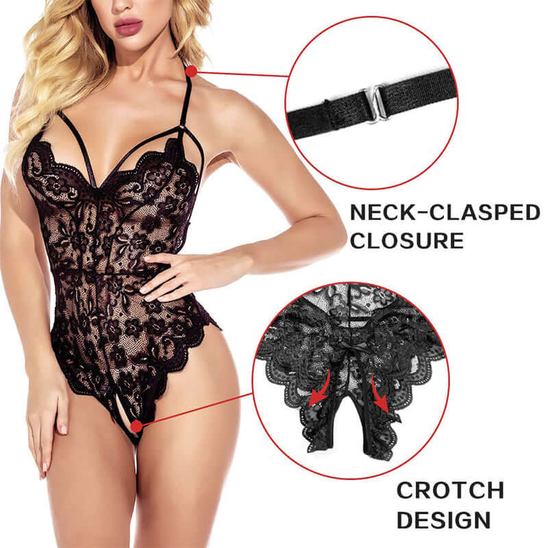 Open Crotch Lace See Through Bodysuit SCD0031 | by NyoKII | Item Code -SCD0031 Size -Free Recommended Weight - 80-120lb NyoKii | Price K14500.00 | Buy from NyoKii - E-commerce Sex Toy Store in Myanmar |