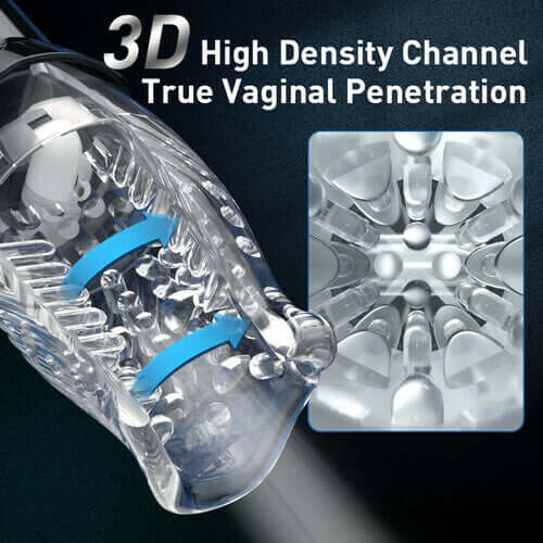 5 Rotating 10 Vibrating Transparent Sleeve Oral Sex Cup | Automatic Masturbators by NyoKii Pre Order | 5 Rotating 10 Vibrating Transparent Sleeve Oral Sex Cup HIGHLIGHTS 1. 360° all-round rotating will drive you up the wall. It feels like real tongue swir