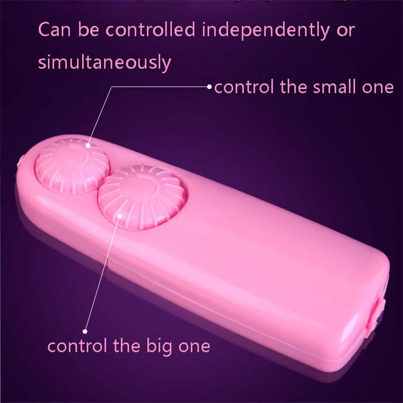 Mini Egg & Dildo Vibrator - VB23 | Vibrator by NyoKii | Experience ultimate pleasure with the Mini Egg & Dildo Vibrator - VB23. The combination of an egg and dildo vibrator allows for dual stimulation while the adjustable speed feature lets you customize