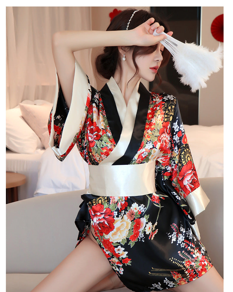 Seductive Japanese Kimono Style Nightgown - SCD029/72PK
