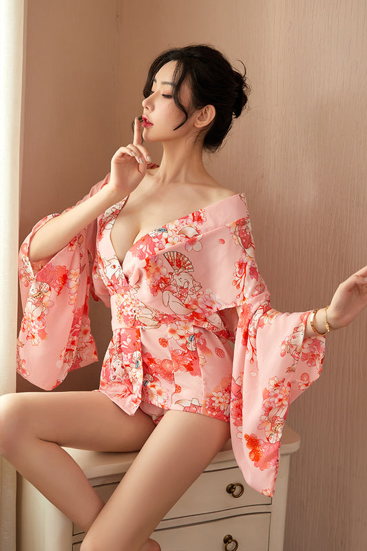 Seductive Japanese Kimono Style Nightgown - SCD029/072