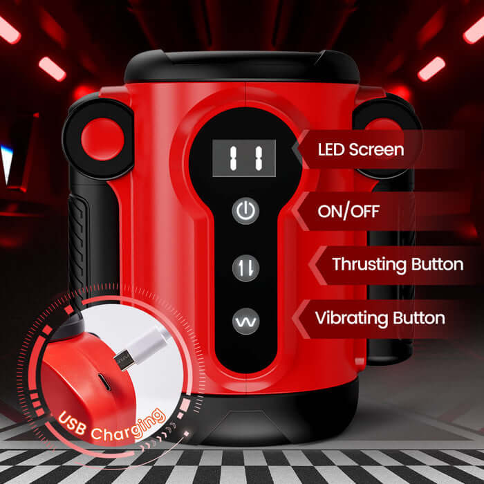 9 Thrusting 9 Vibrating Penis Training and Masturbation 2 IN 1 Adult Toy | Male Masturbators by NyoKii Pre Order | Train and pleasure yourself with our 9 Thrusting 9 Vibrating 2 IN 1 Adult Toy. Enjoy 9 different thrusting and vibrating intensities for the