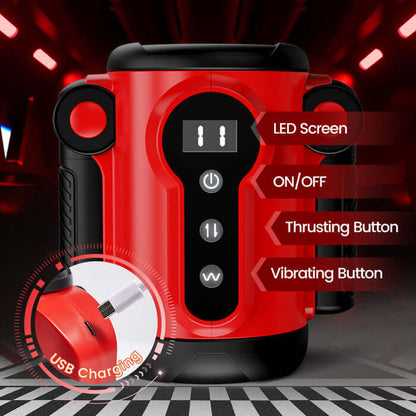 9 Thrusting 9 Vibrating Penis Training and Masturbation 2 IN 1 Adult Toy | Male Masturbators by NyoKii Pre Order | Train and pleasure yourself with our 9 Thrusting 9 Vibrating 2 IN 1 Adult Toy. Enjoy 9 different thrusting and vibrating intensities for the