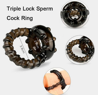 Spiral Cock Ring With Ball Locker