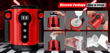9 Thrusting 9 Vibrating Penis Training and Masturbation 2 IN 1 Adult Toy | Male Masturbators by NyoKii Pre Order | Train and pleasure yourself with our 9 Thrusting 9 Vibrating 2 IN 1 Adult Toy. Enjoy 9 different thrusting and vibrating intensities for the