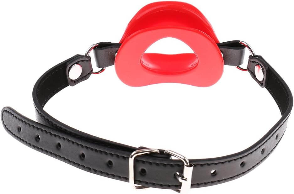 Silicone Open Mouth Gag For Mouth Fuck - SM20 | BDSM by NyoKii | Add a seductive flair to your bondage games with this lip-shaped o-ring gag toy. Designed with an open-lip style, it's perfect for those who want to keep their partner's mouth open, allowing