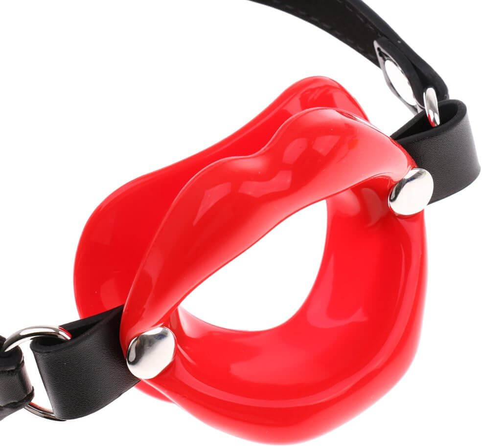 Silicone Open Mouth Gag For Mouth Fuck - SM20 | BDSM by NyoKii | Add a seductive flair to your bondage games with this lip-shaped o-ring gag toy. Designed with an open-lip style, it's perfect for those who want to keep their partner's mouth open, allowing