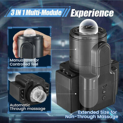 Camera Shape 3 IN1 Detachable Multifunctional Male Masturbator | Automatic Masturbators by NyoKii Pre Order | Camera Shape 3 IN1 Detachable Multifunctional Male Masturbator HIGHLIGHTS 1. A Multi-function machine that can be disassembled to form multiple e
