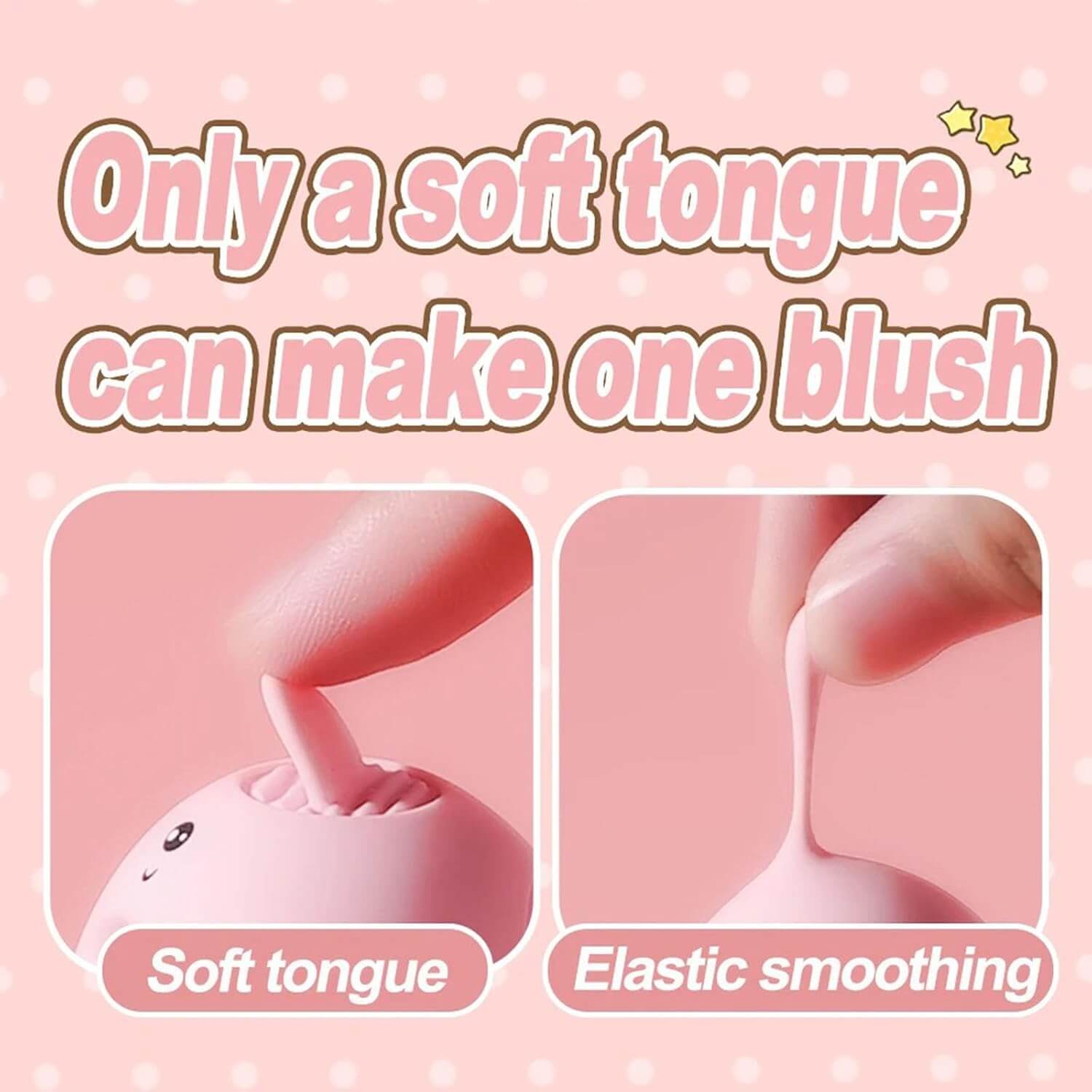 Mini Pig Tongue Vibrator - VB35 | Vibrator by NyoKii | Discover the Mini Pig Tongue Vibrator VB35 with 10 vibration modes and soft silicone for ultimate pleasure. Perfect portable gift! Only at Nyokii Sex Toy Store Myanmar. | Price K32000.00 | Buy from Ny