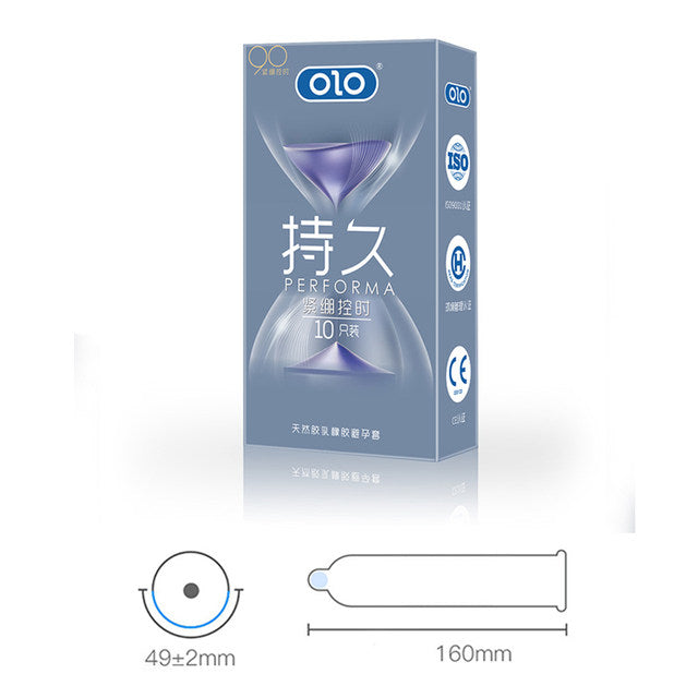 OlO Blue Time Control Condom