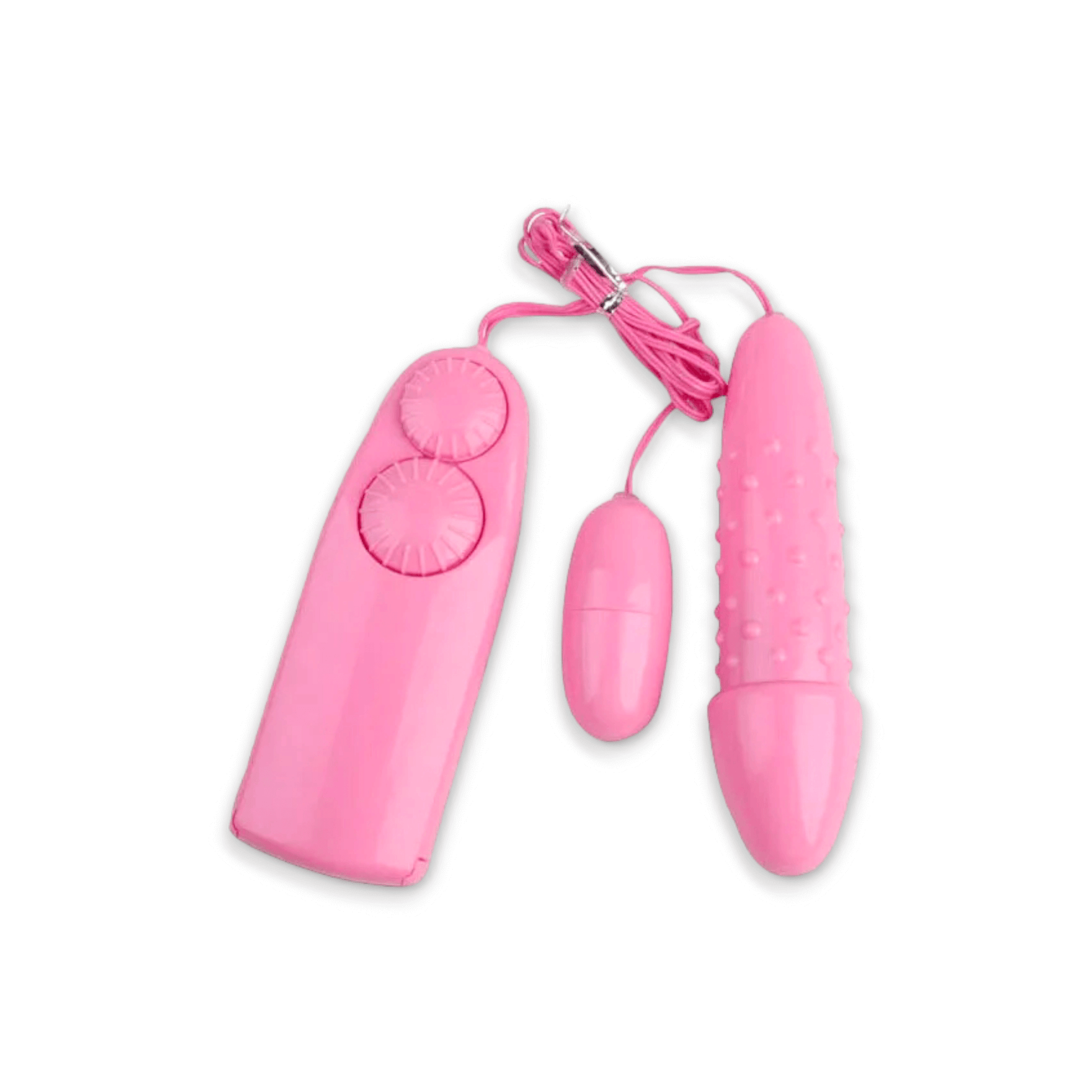 Mini Egg & Dildo Vibrator - VB23 | Vibrator by NyoKii | Experience ultimate pleasure with the Mini Egg & Dildo Vibrator - VB23. The combination of an egg and dildo vibrator allows for dual stimulation while the adjustable speed feature lets you customize