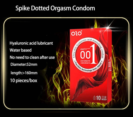 OlO Spikes & Ultra Delay Sensation Condom