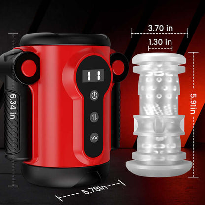 9 Thrusting 9 Vibrating Penis Training and Masturbation 2 IN 1 Adult Toy | Male Masturbators by NyoKii Pre Order | Train and pleasure yourself with our 9 Thrusting 9 Vibrating 2 IN 1 Adult Toy. Enjoy 9 different thrusting and vibrating intensities for the