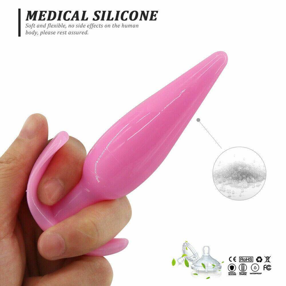 4 Pcs Silicone Anal Plug For Beginner To Pro - AN10 | Anal Toys by NyoKii | အခုမှစပြီး နောက်ပေါက် tryကြည့်ကြမယ့် သူ‌တွေအတွက် Beginner Level ကနေ Pro Level အထိ တဆင့်ချင်းတက်သွားလို့ရမယ့် နောက်ပေါက်ချဲ့ကိရိယာ Set လေးပါ ၁စုံမှာ Level 1 to 4 ဆို | Price K15000