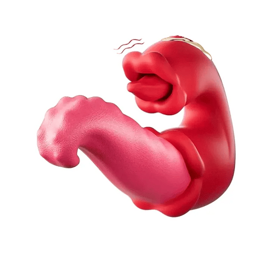 Dual Tongue & G-Spot Rose Vibrator
