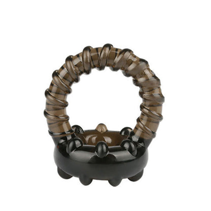 Spiral Cock Ring With Ball Locker