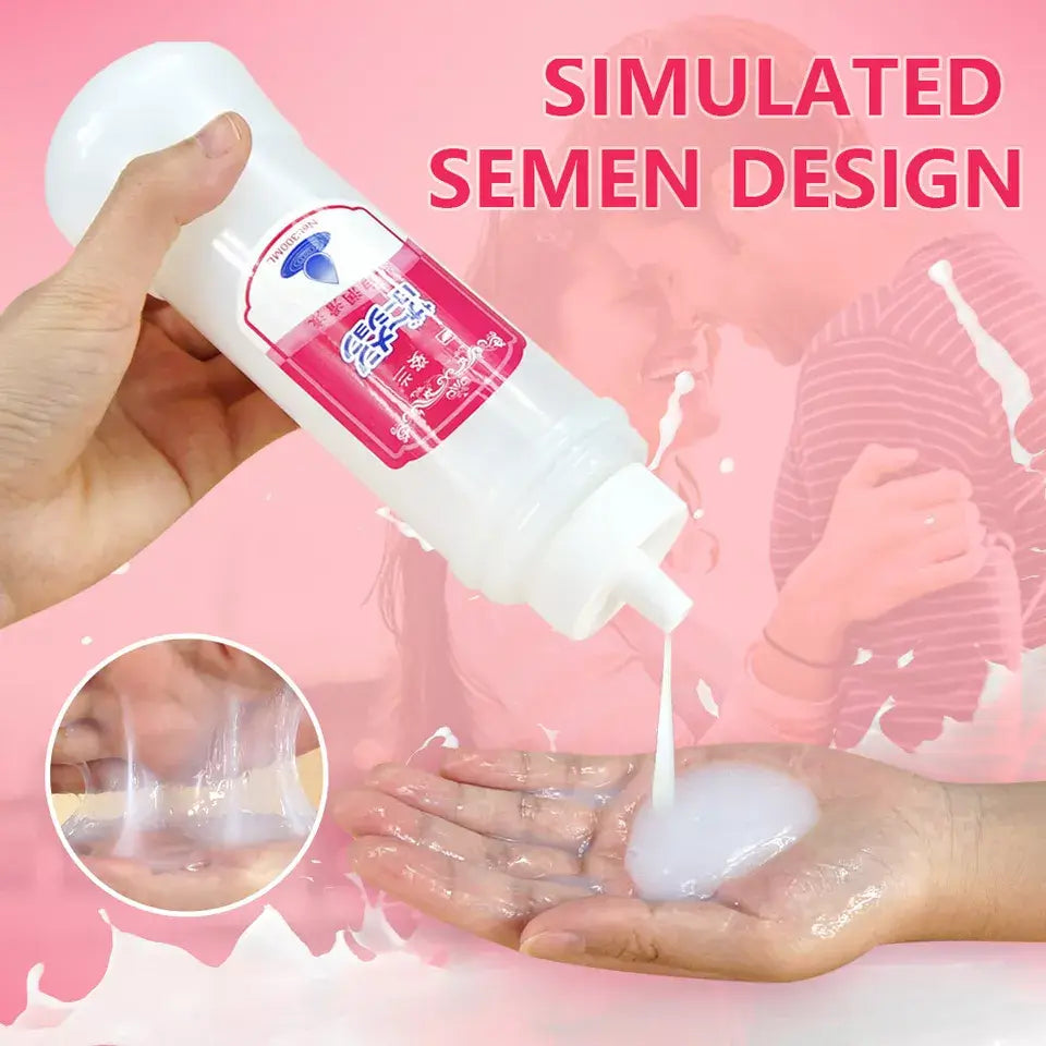 Fake Cum Personal Lubricant Gel - LB10 | Lubricants by NyoKii | Give your intimate moments an extra boost with Fake Cum Personal Lubricant Gel. This water-based gel is perfect for both anal and vaginal use, making it ideal for couples who want to switch t