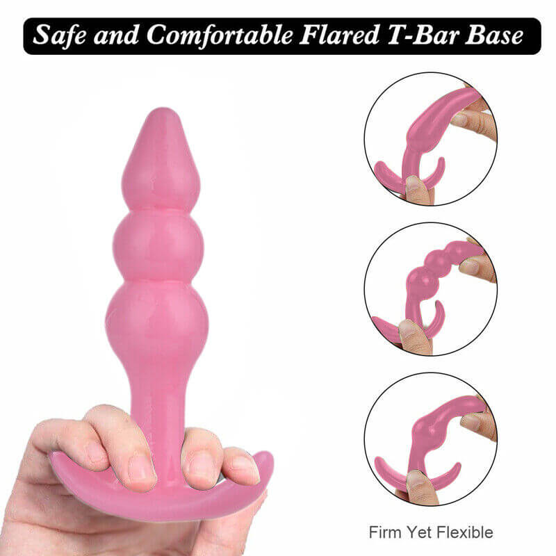 4 Pcs Silicone Anal Plug For Beginner To Pro - AN10 | Anal Toys by NyoKii | အခုမှစပြီး နောက်ပေါက် tryကြည့်ကြမယ့် သူ‌တွေအတွက် Beginner Level ကနေ Pro Level အထိ တဆင့်ချင်းတက်သွားလို့ရမယ့် နောက်ပေါက်ချဲ့ကိရိယာ Set လေးပါ ၁စုံမှာ Level 1 to 4 ဆို | Price K15000