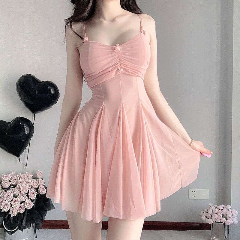Pure Lace Suspender Dress - SCD021